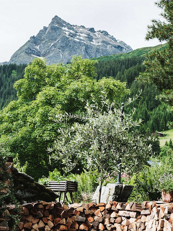 Relax in the garden of Heimspitze 4-star hotel Gargellen Relax in the garden of Heimspitze 4-star hotel Gargellen